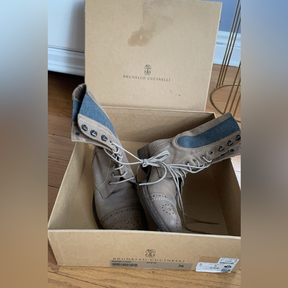 Brunello Cucinelli laced up combat boots - 36 - Picture 3 of 6